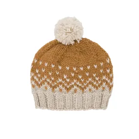 Acorn Snowflake Beanie - Caramel