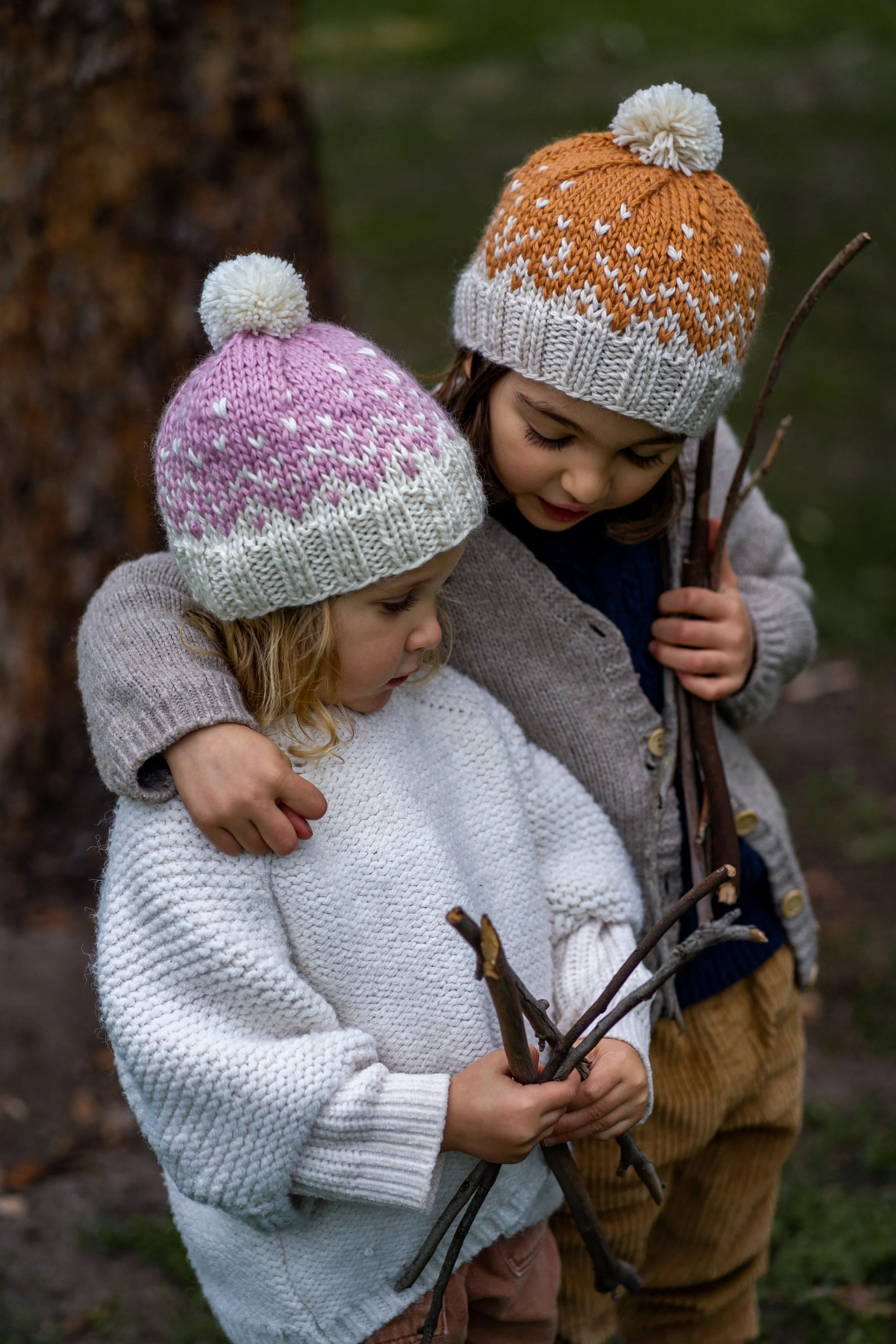 Acorn Snowflake Beanie - Caramel