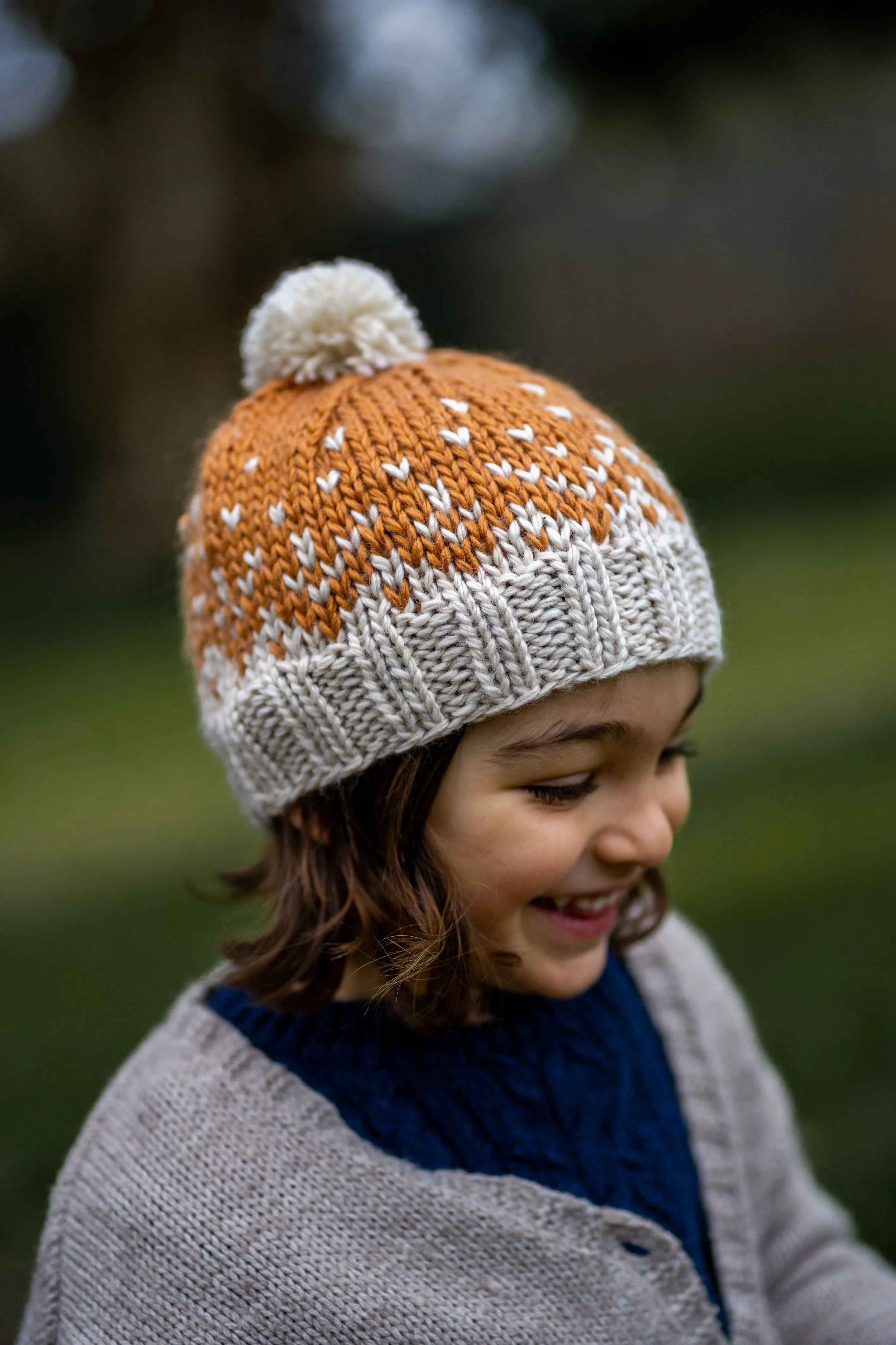 Acorn Snowflake Beanie - Caramel