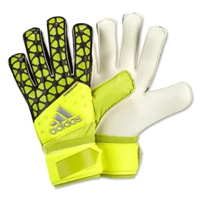 adidas Men's Goalkeeper Ace Fingersave Replique Gloves Solar Yellow/Semi Solar Yellow/Black