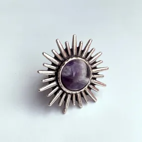 Amethyst Sun Ring