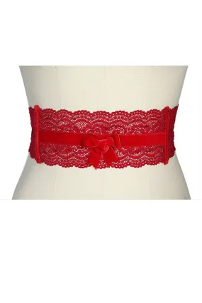 Audrey Narrow Belt (Red)