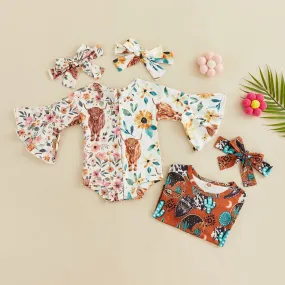 Baby Cowboy Romper with Headband