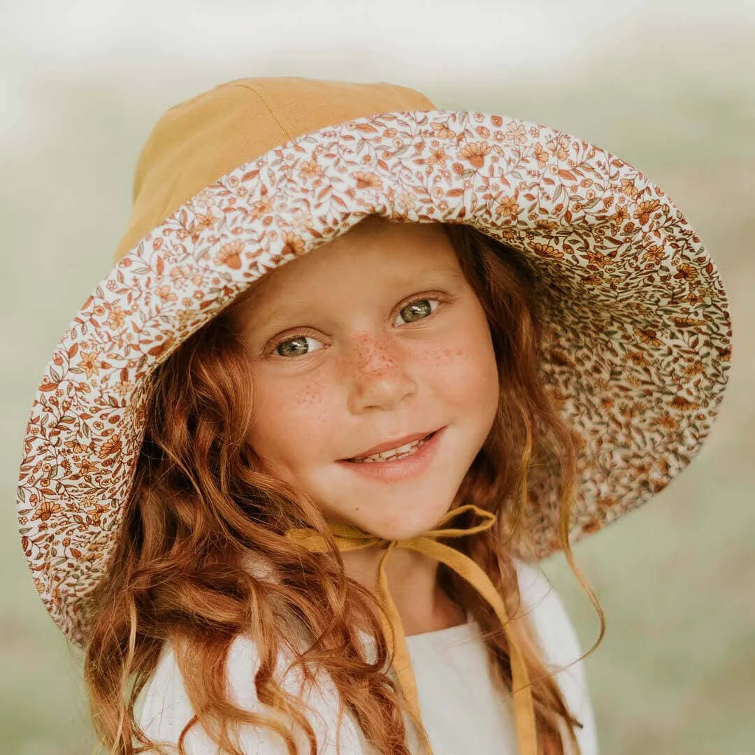 Bedhead Sightseer Girls Wide-Brimmed Sun Hat - Mary/Maize