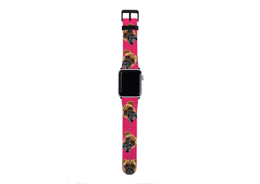 Boxer Mell Pink Apple Watch Strap