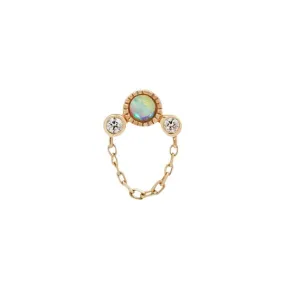 Buddha Jewelry Halston Genuine Opal   Chain