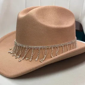 CLAY COWBOY HAT WITH DIAMOND DETAILING