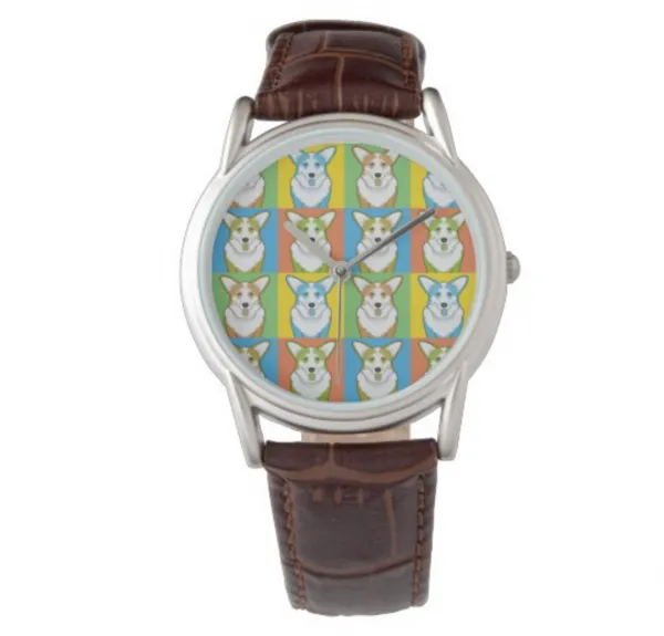 Corgi Pop Art Watch