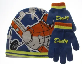 Disney Planes Dusty 2 Piece Children's Beanie Hat and Gloves Set Age 4-6 years