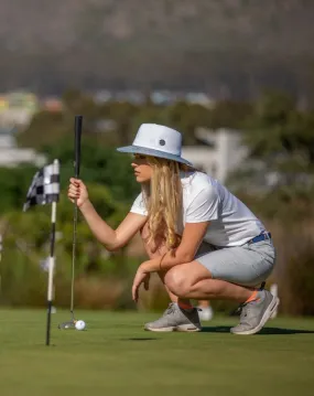 Evoke Hat Ladies Aston Fedora White