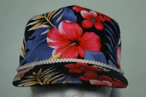 Floral Flower San Sun Vintage 90's Golf Trucker Snapback Adjustable Hat