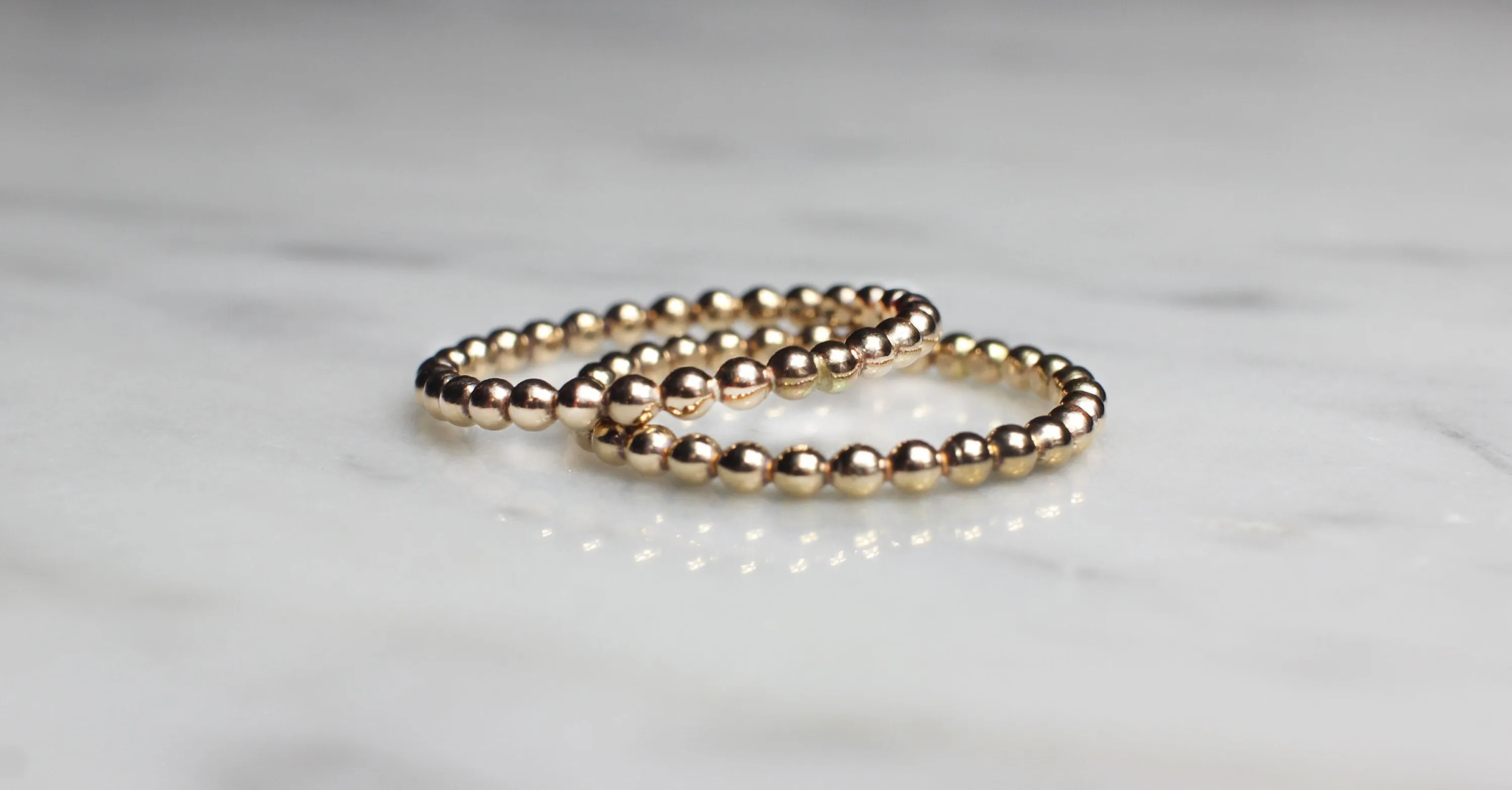 Gold Filled Beaded ring