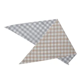 Just Country Carlee Double sided Scarf Fawn/grey Check