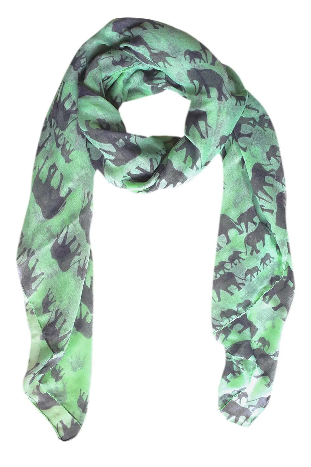 Lightweight Animal Print Elephant Scarf Shawl Sumemr Wrap