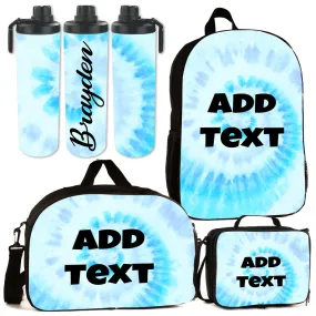 Personalized Tie Dye Backpacks / Lunch Bag / Duffel Bag / Bottle