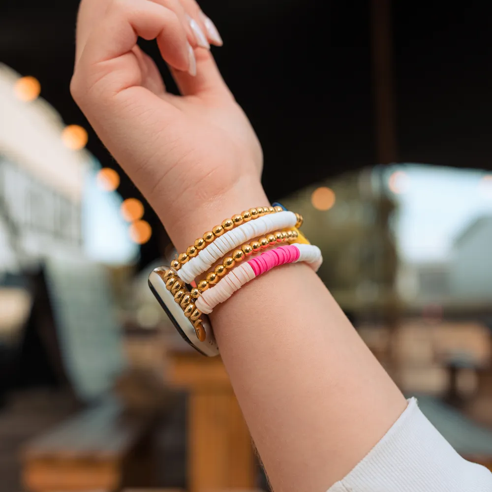 Smiley Beaded Apple Watch Strap