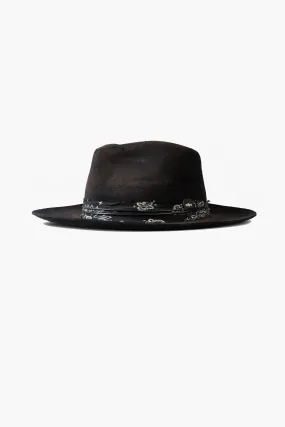 The Weiland Fedora Hat | Heavy Relic Black